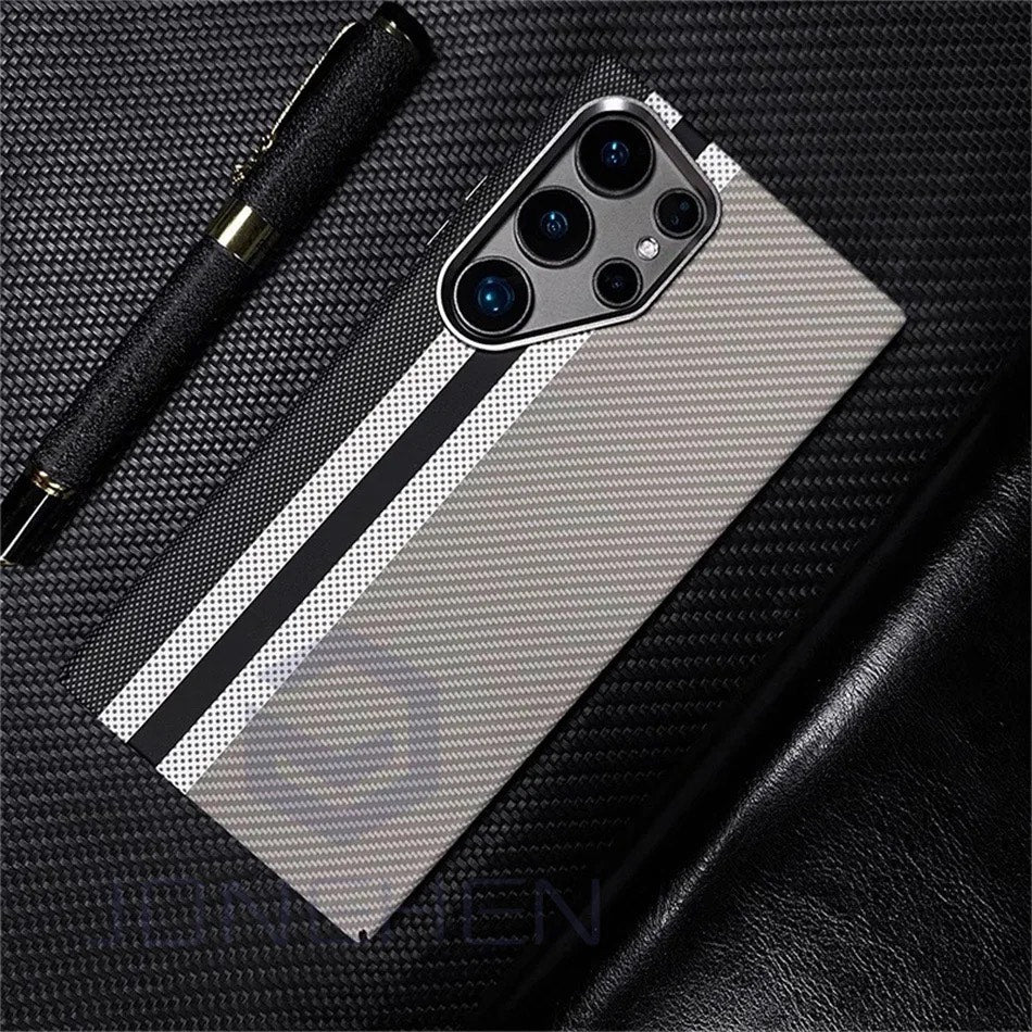 Luxury Matrix Armor Carbon Fiber Case - Samsung