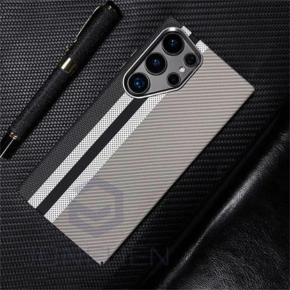 Luxury Matrix Armor Carbon Fiber Case - Samsung