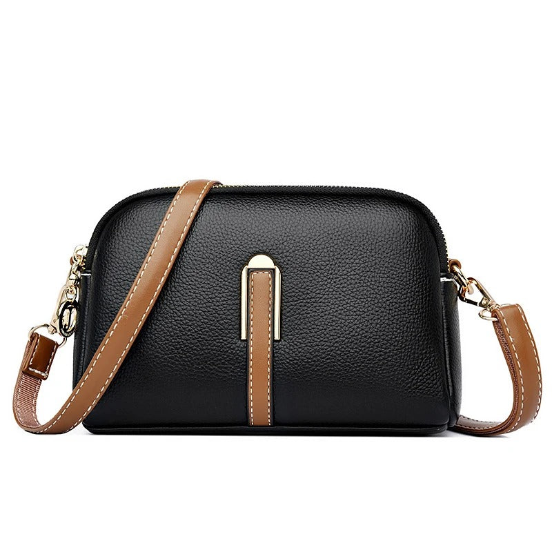 Luxury Flap Leather Messenger Bag