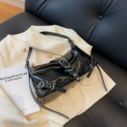 Adjustable Strap Crossbody Leather Bag