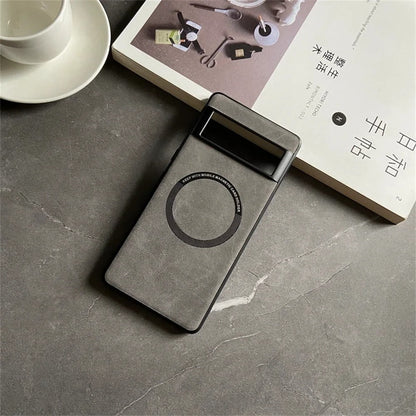 Sleek Leather MagSafe Shield Case - Google Pixel