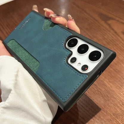 Premium PU Leather Card Holder Case - Samsung