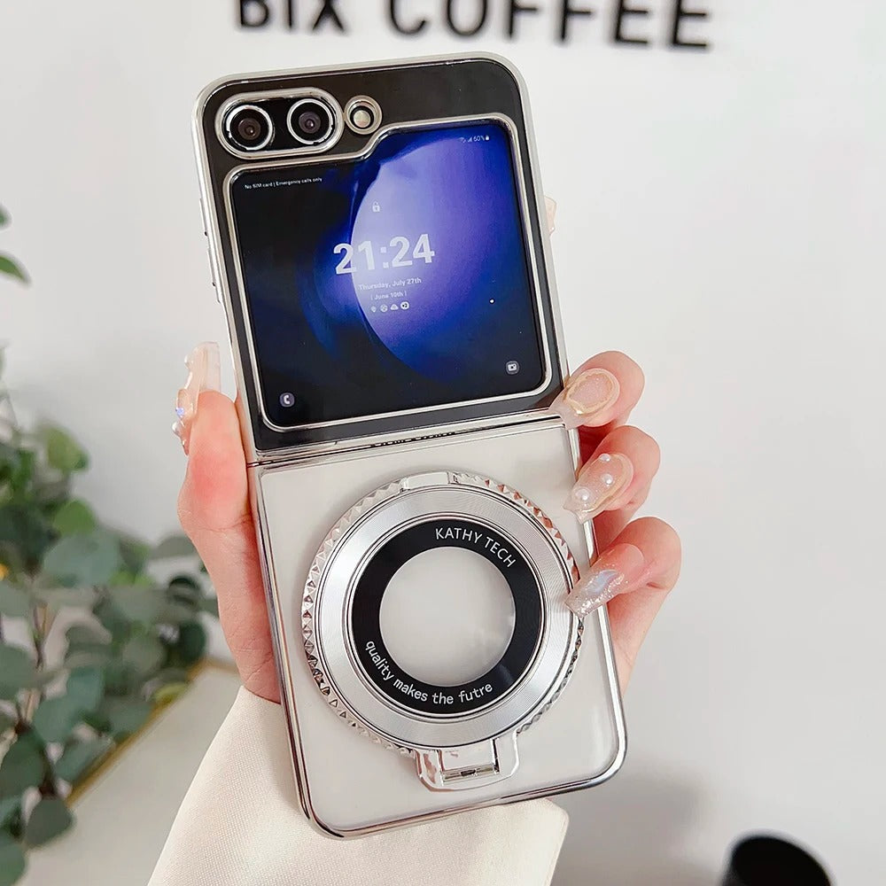 Aura Ring Electroplated Edge Clear Case - Samsung
