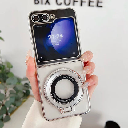 Aura Ring Electroplated Edge Clear Case - Samsung