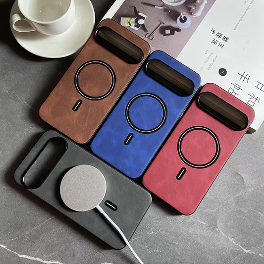 Deluxe Suede Leather Magsafe Case - Google