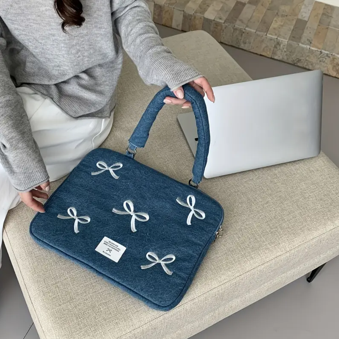 Chic Bowknot Shockproof MacBook Bag