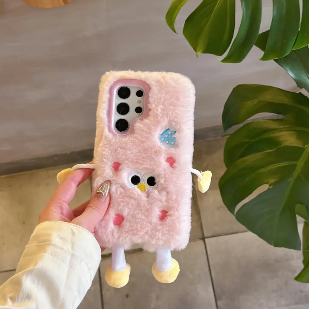 Cute Cartoon Embroidery Case - Samsung