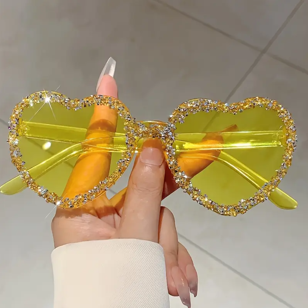 Radiant Heart-Crafted Sparkle Frames