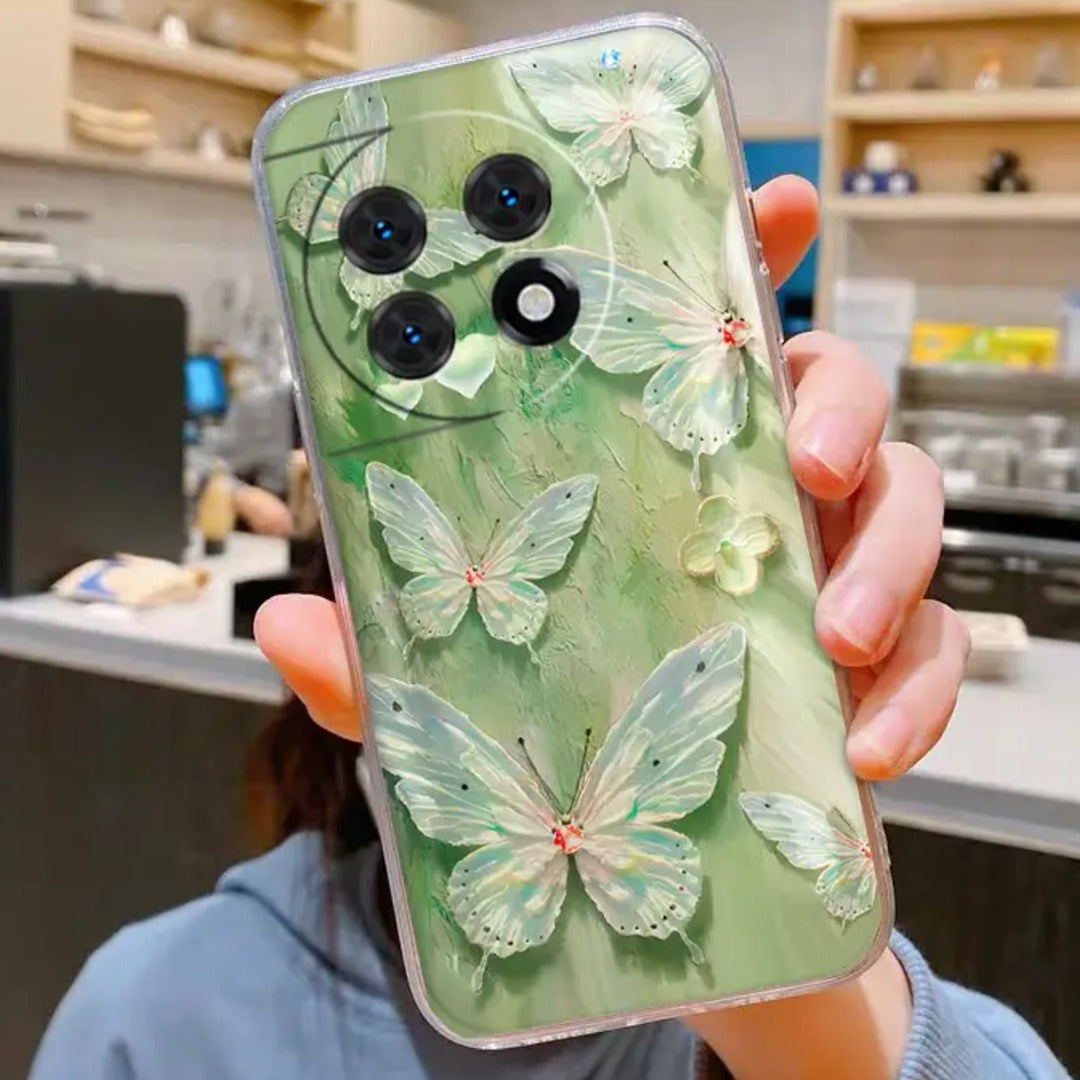 Whimsical Wings Clear Butterfly Case