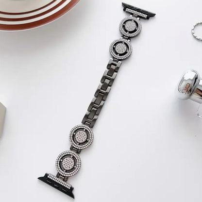 Sparkling Circle Charm Watch Band