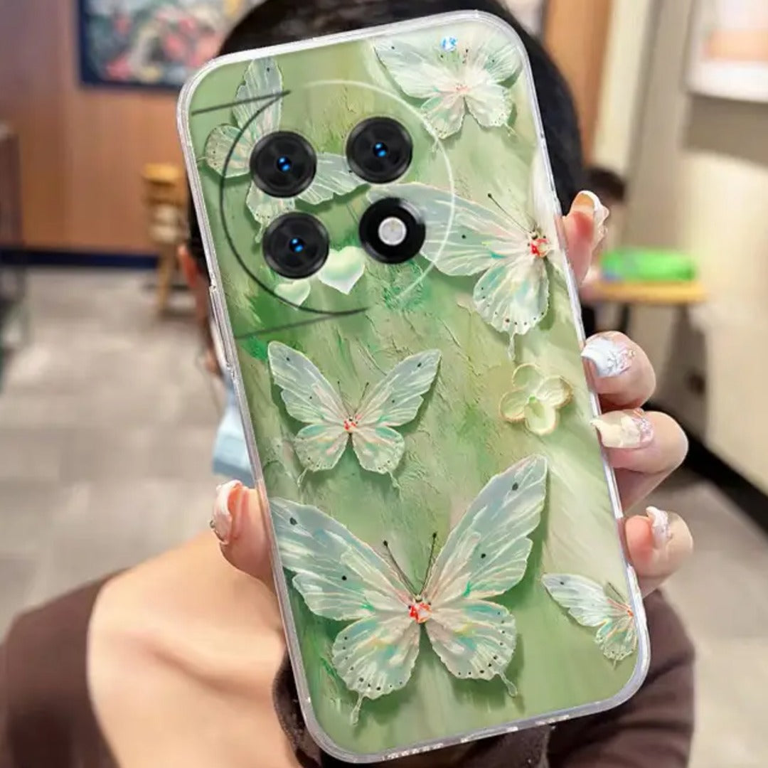 Whimsical Wings Clear Butterfly Case