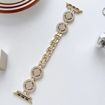 Sparkling Circle Charm Watch Band