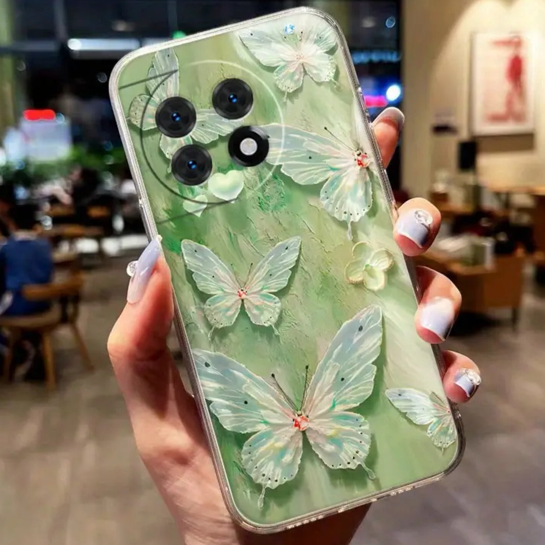 Whimsical Wings Clear Butterfly Case