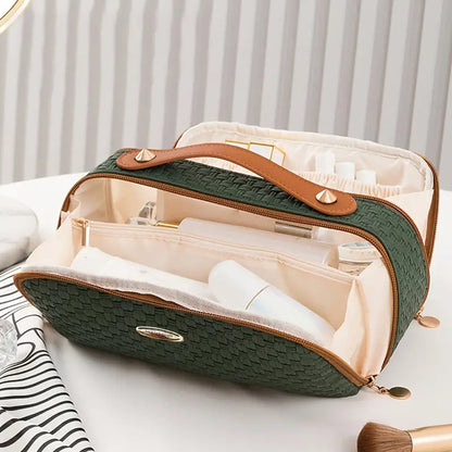 Stylish Woven Makeup Pouch