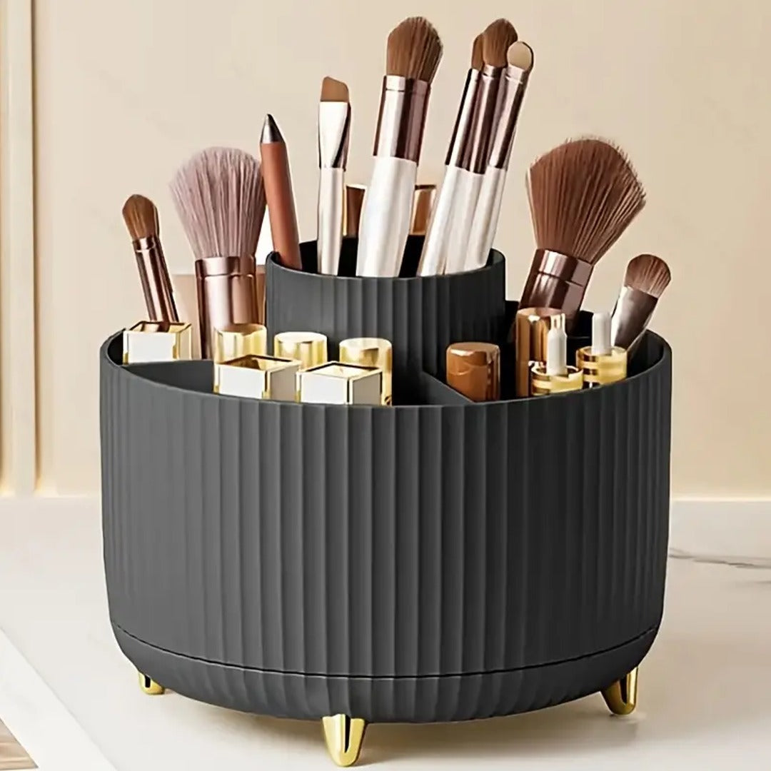 Swivel Makeup Brush & Pen Storage Box