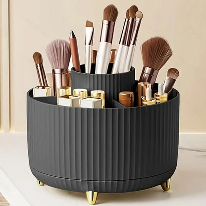 Swivel Makeup Brush & Pen Storage Box