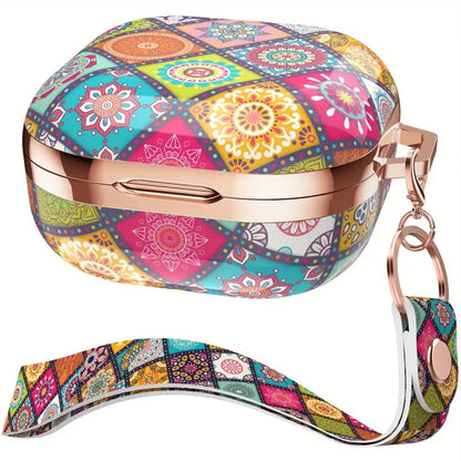 Vibrant Mandala-Patterned Bohemian Silicone Earphone Case