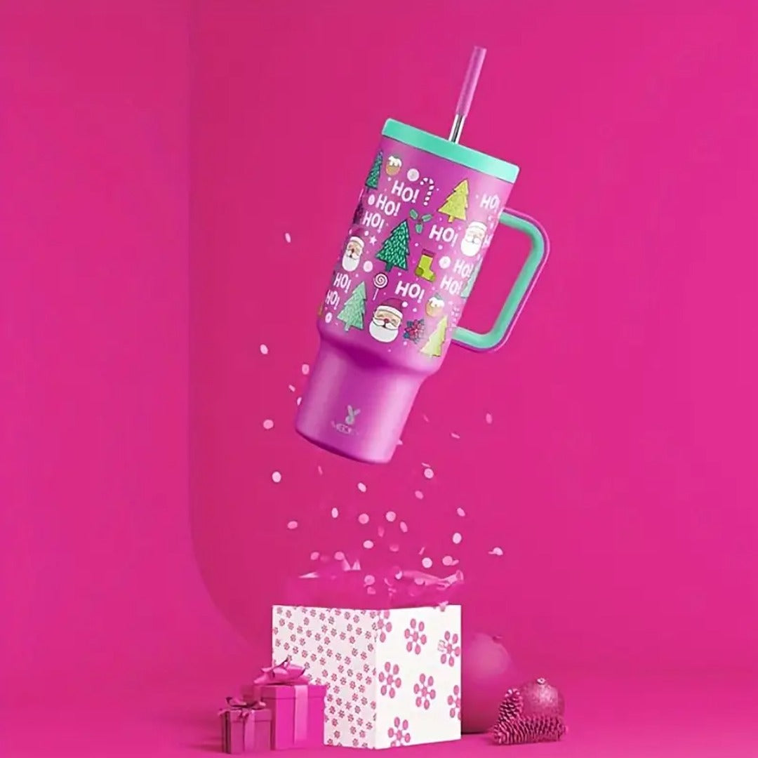 Christmas Theme Stainless Steel Water Bottle