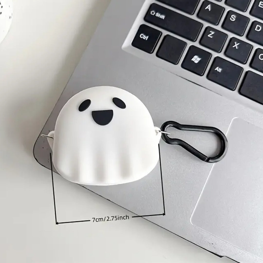 Spooky Smile Ghost Earbuds Case