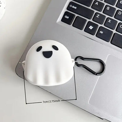 Spooky Smile Ghost Earbuds Case
