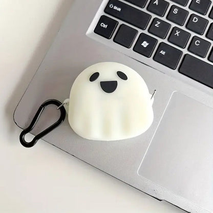 Spooky Smile Ghost Earbuds Case