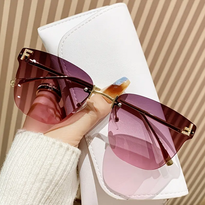 Ombre Square Frameless Luxe Eyewear
