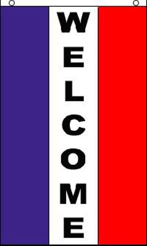 Wholesale VERTICAL WELCOME 3 X 5 FLAG ( sold by the piece )