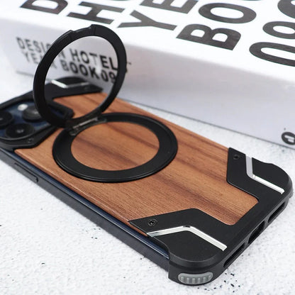 Distinct Wood Metal Fusion Case - iPhone