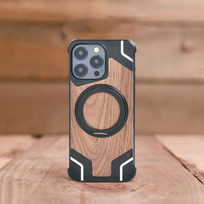 Distinct Wood Metal Fusion Case - iPhone
