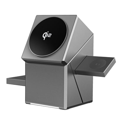 Geometric Auto Rotation 15W Wireless Charging Station