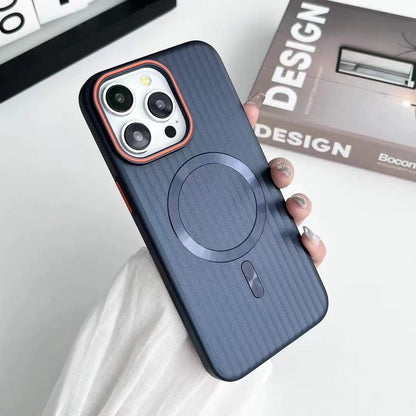 Frosted Stripes Pattern Magsafe Case- iPhone
