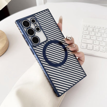 Business Clear Carbon Fiber MagSafe Case - Samsung