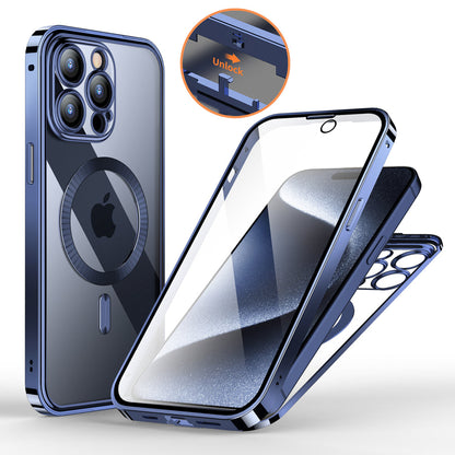 Opulent Clarity Dual Magnetic Glass Case - iPhone