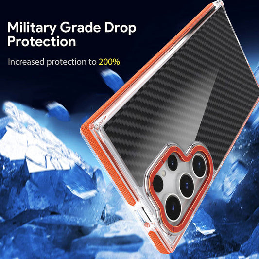 Hybrid Acrylic Carbon Fiber Bumper Case - Samsung