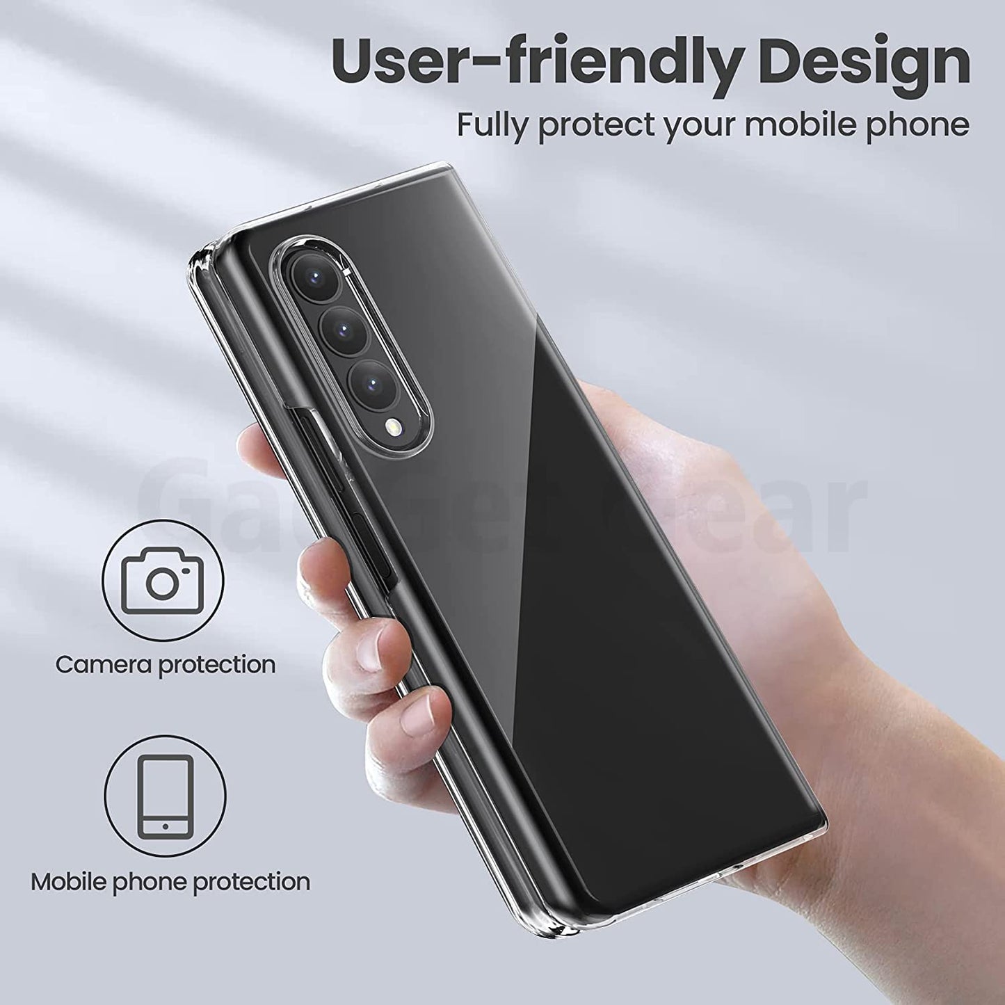 Galaxy Z Fold4 Anti-Knock TPU Transparent Case